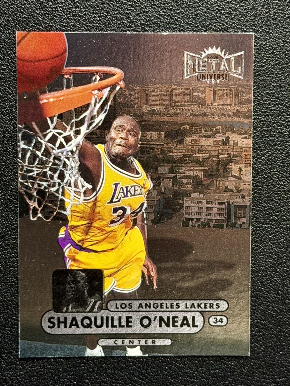 💥1997-98 Metal Universe Championship - SHAQUILLE O\'NEAL - #1 Lakers NM Sharp💥