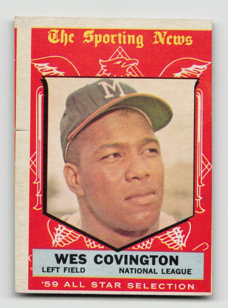 1959 TOPPS #565 WES COVINGTON A.S. HI# G-VG (TEAR) *Hot Corner Vintage*