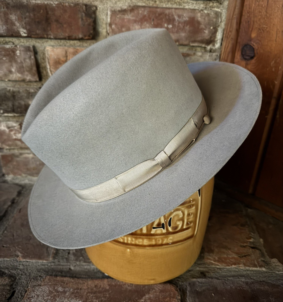 Vintage Royal Stetson Playboy GOLD MEDAL Fedora Hat - RARE Size 7 1/2 