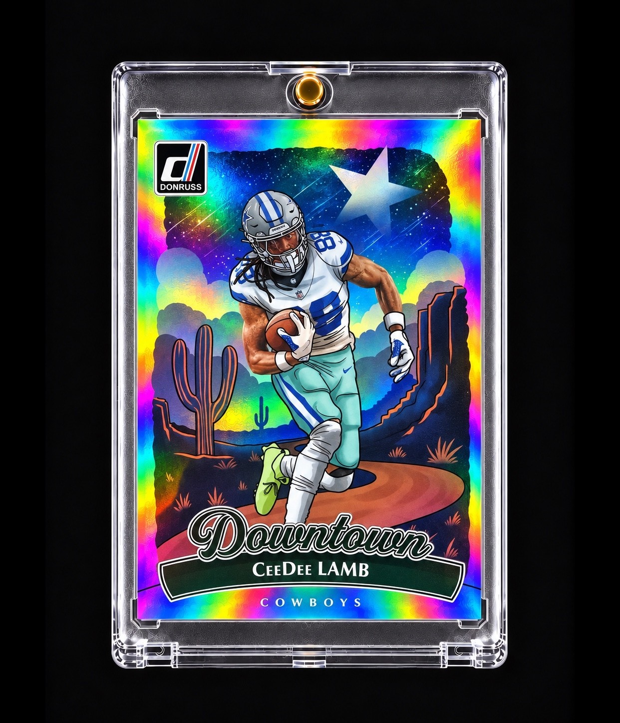 CEEDEE LAMB DOWNTOWN 2025 DONRUSS TRUE DOWNTOWN RARE Jumbo DALLAS COWBOYS