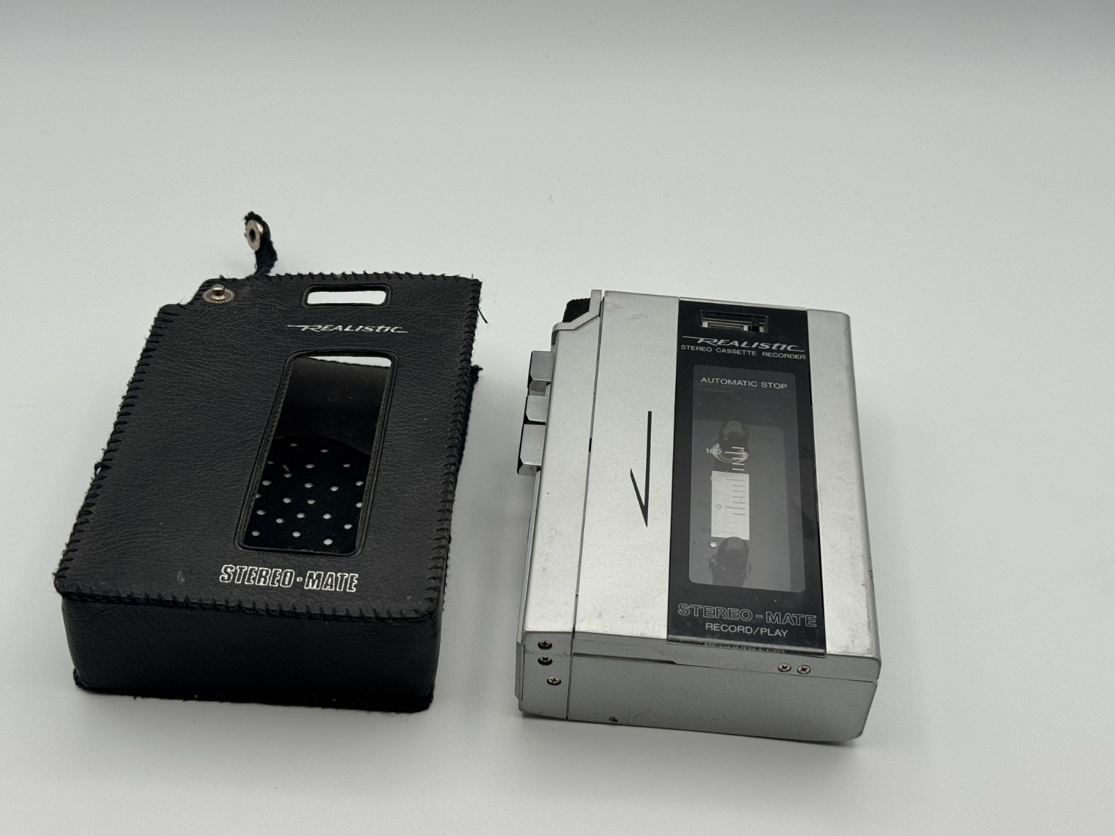 Realistic SCP-17 Stereo-Mate Cassette Recorder Player 14-1037 Portable WORKS