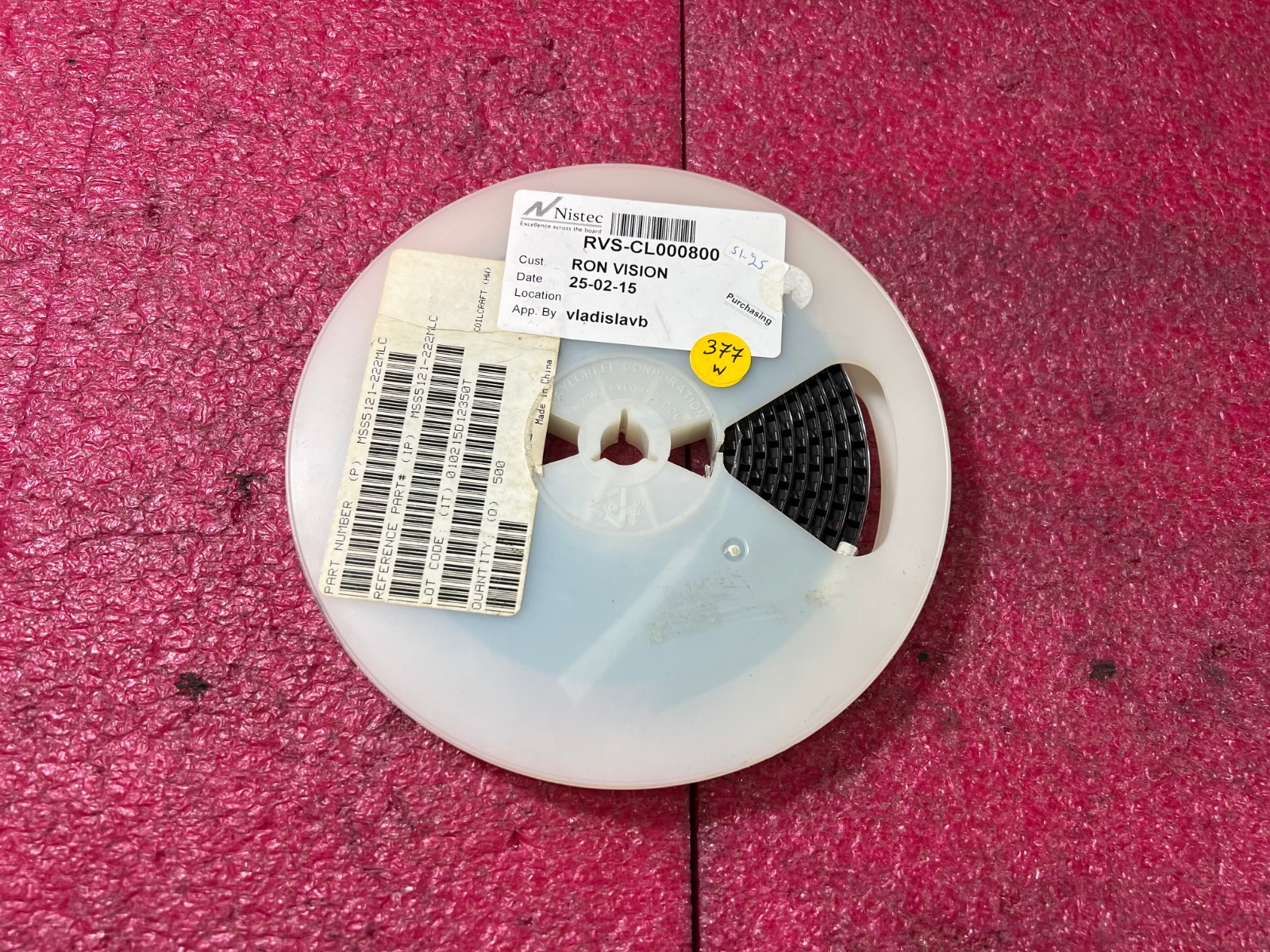 Coilcraft MSS5121-222MLC QTY 377