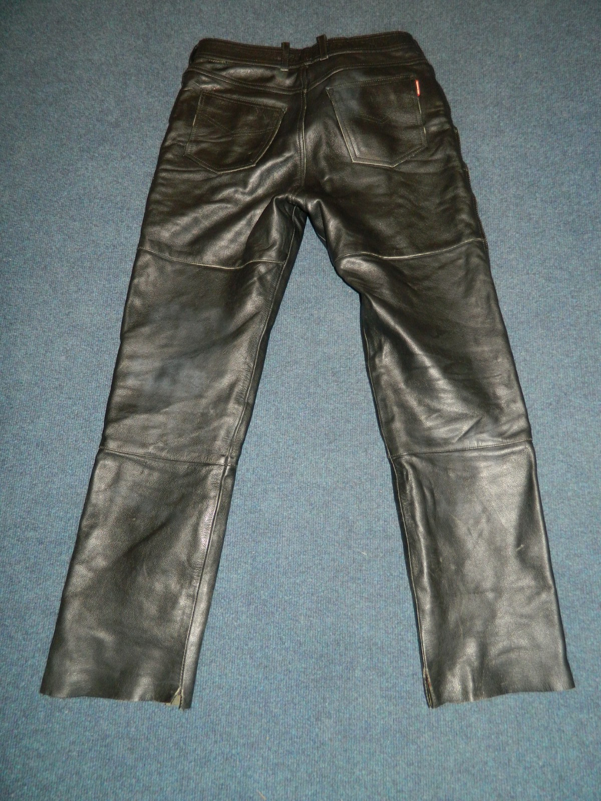 Vtg Black leather motorcycle jeans Hein Gericke 36 X 31 Heavy 2KG Rocker style Vtg Black leather motorcycle jeans Hein Gericke 36 X 31 Heavy 2KG Rocker style