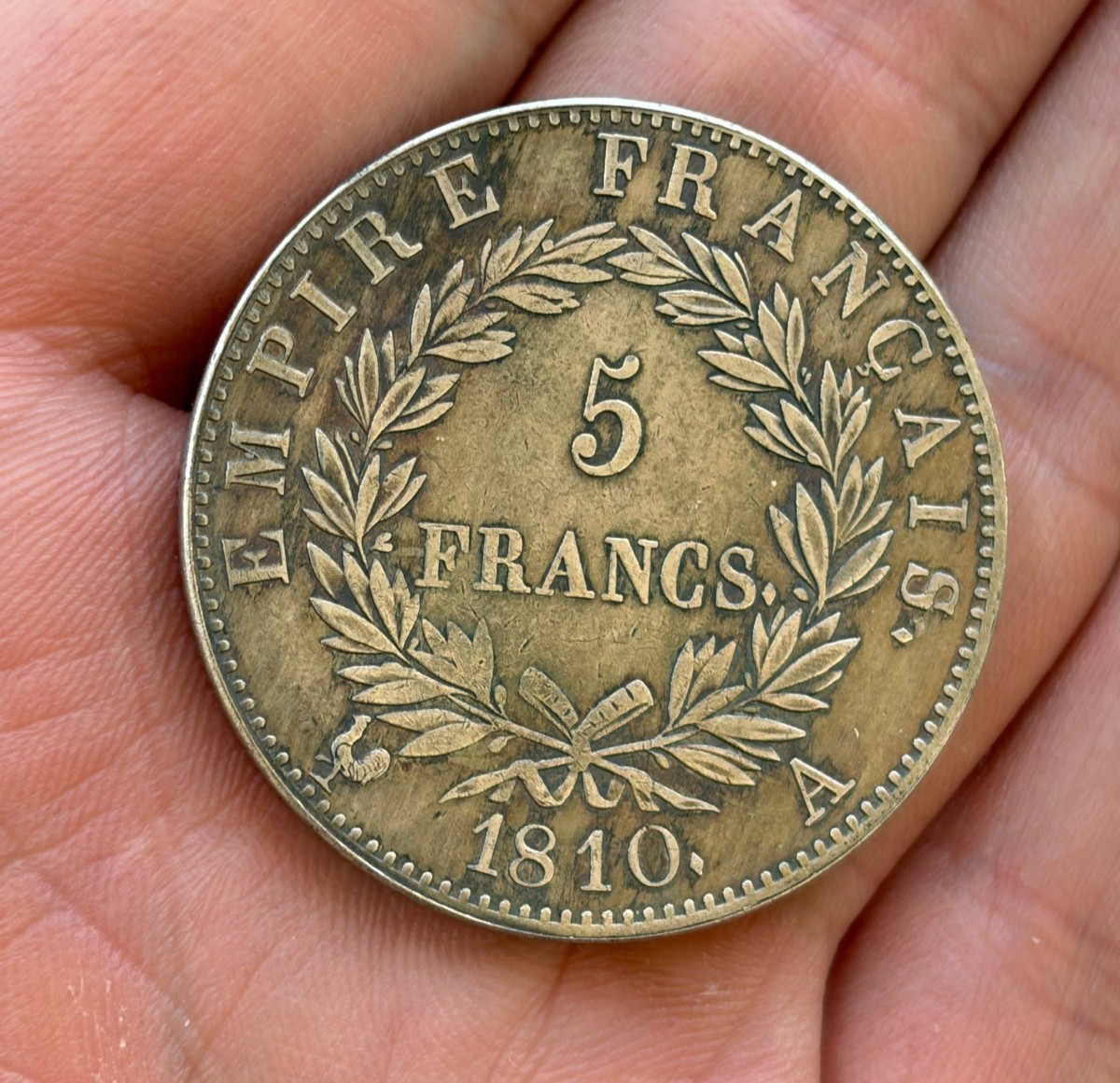 1810 France 5 Francs Napoleon