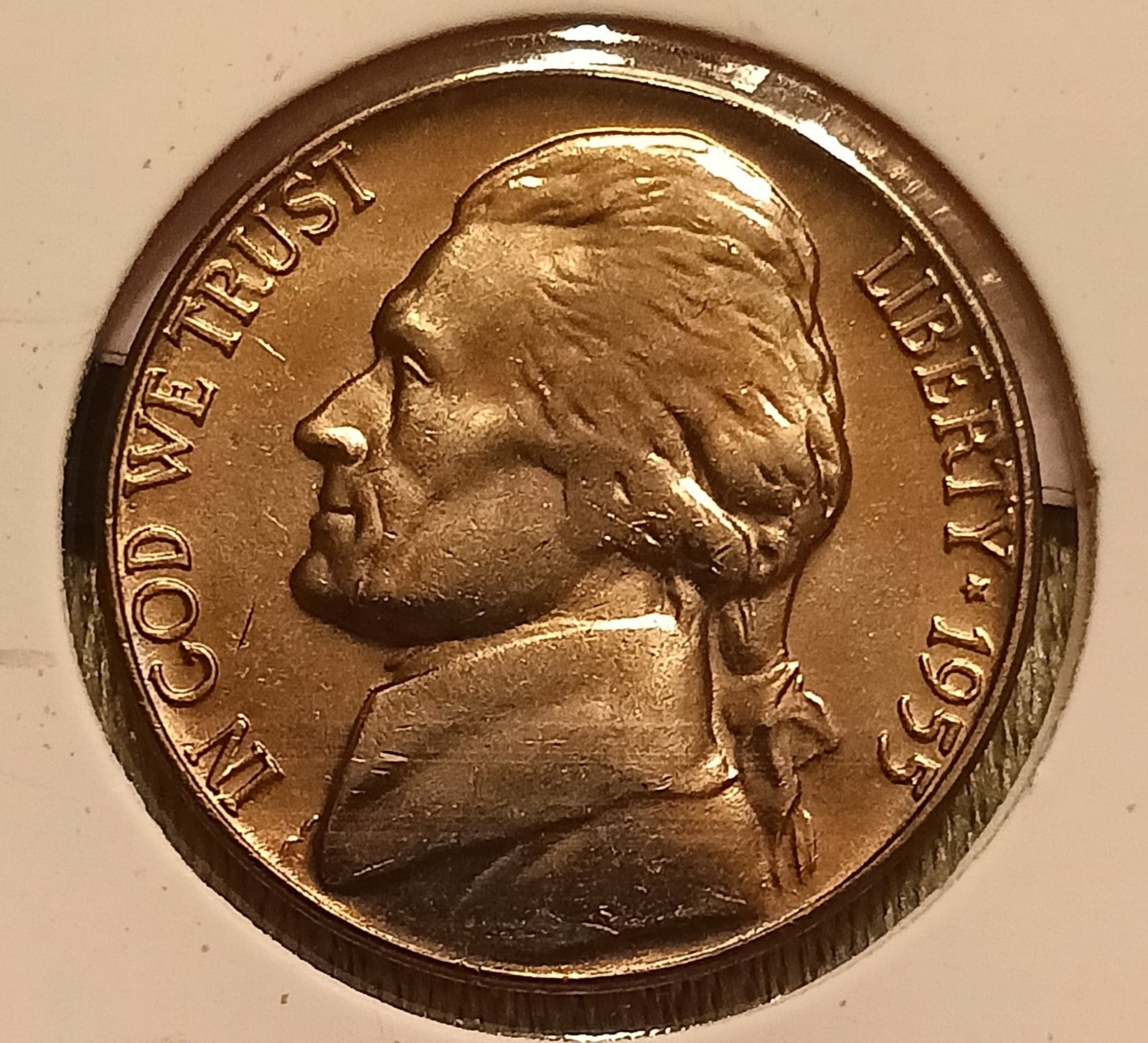1955-D/D RPM Jefferson Nickel in CH/Gem BU Uncirculated with FULL STEPS