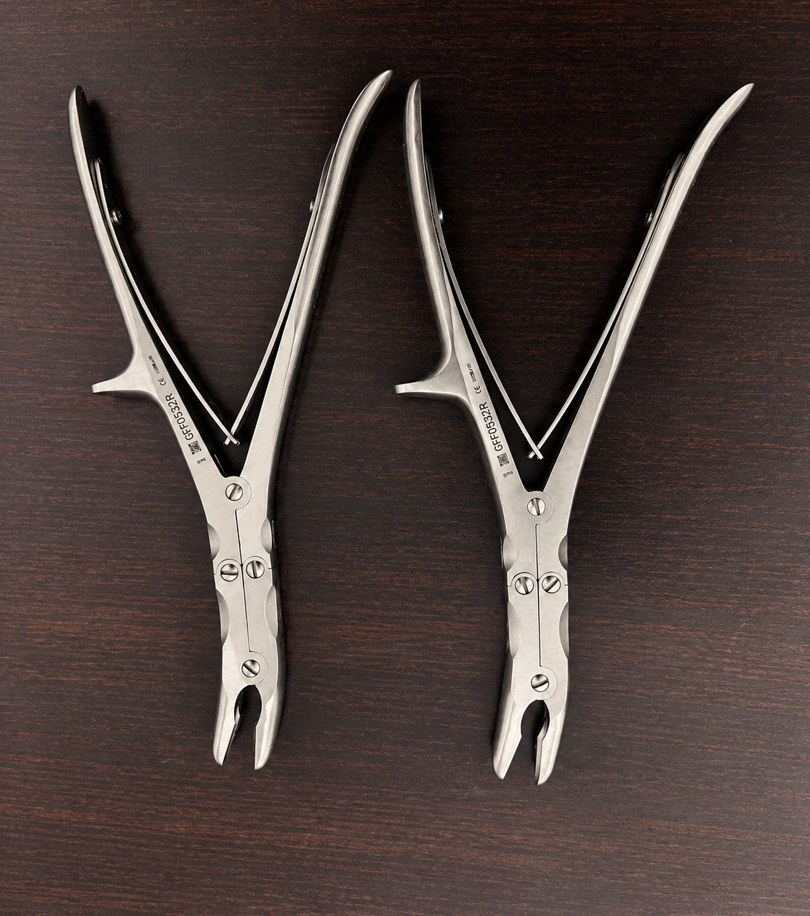 Aesculap FO532R Leksell Stille Rongeur 2pc Pack Surgical Orthopedic Instrument