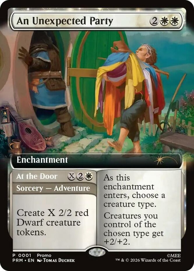 An Unexpected Party // At the Door - Extended Art - Magic Presents Promo Light P