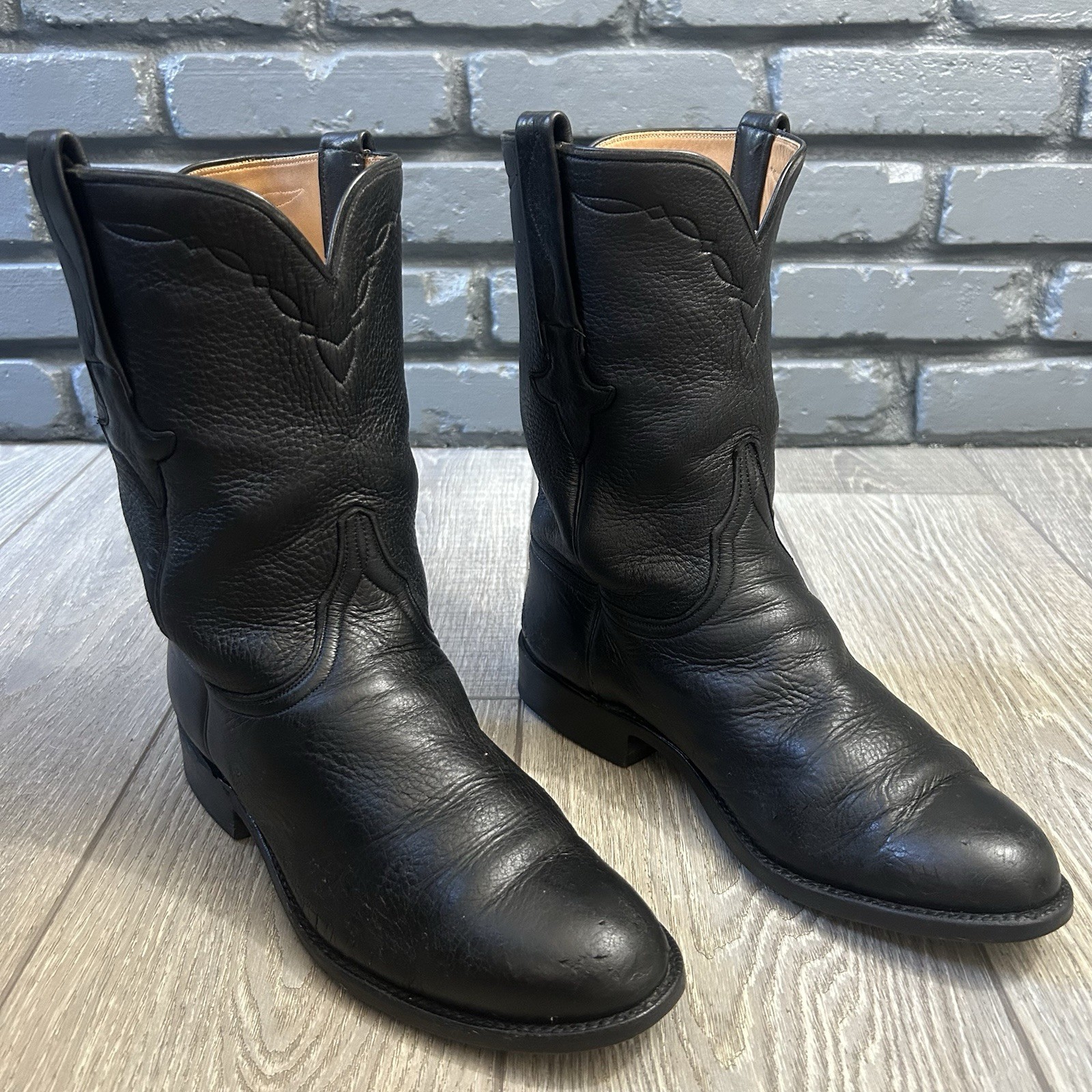 Lucchese Classics Handmade H9528 RR Western Cowboy Boots Mens 8.5 EEE