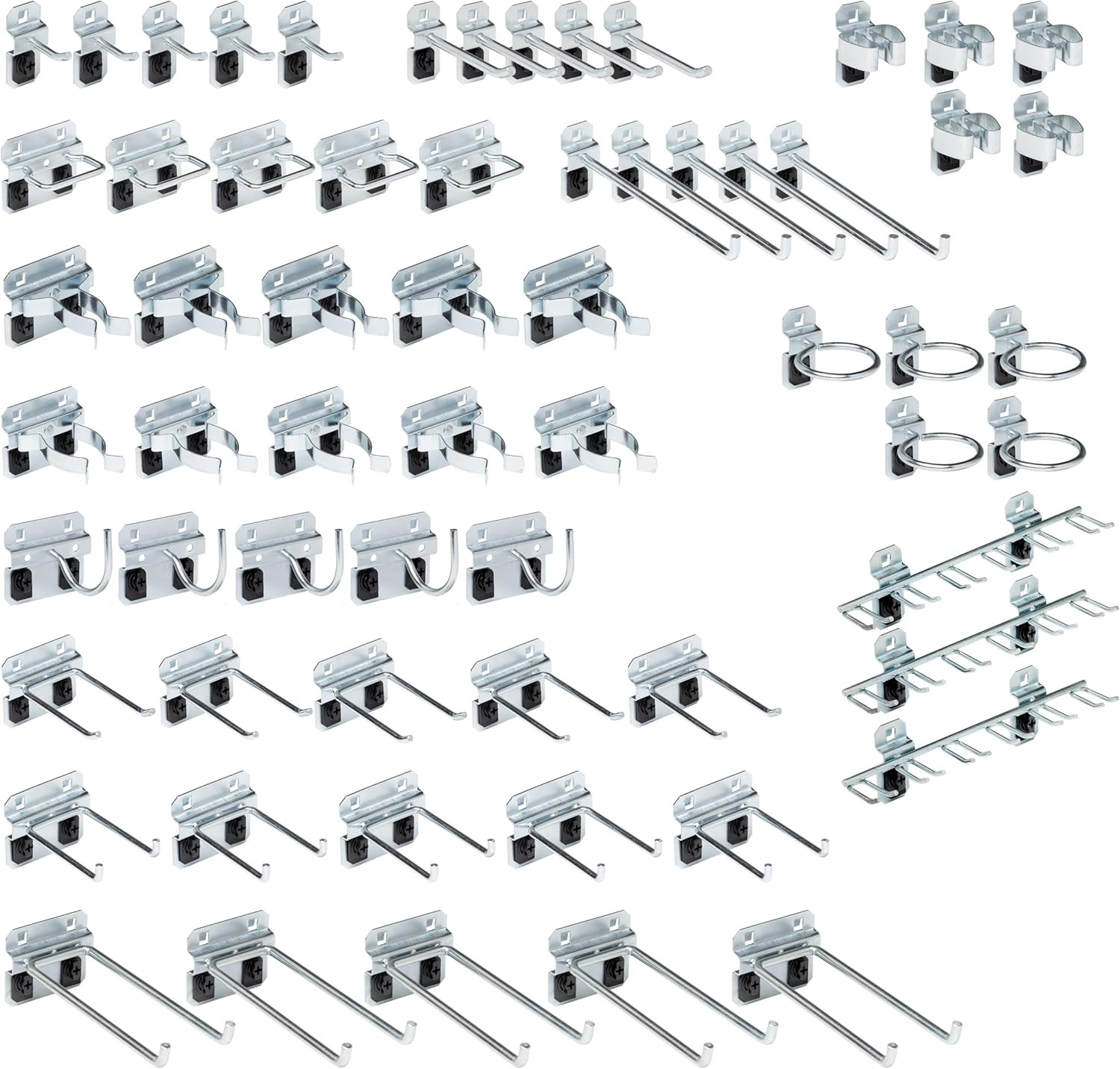63-Piece Steel Pegboard Hook Kit for Ultimate Garage Organization