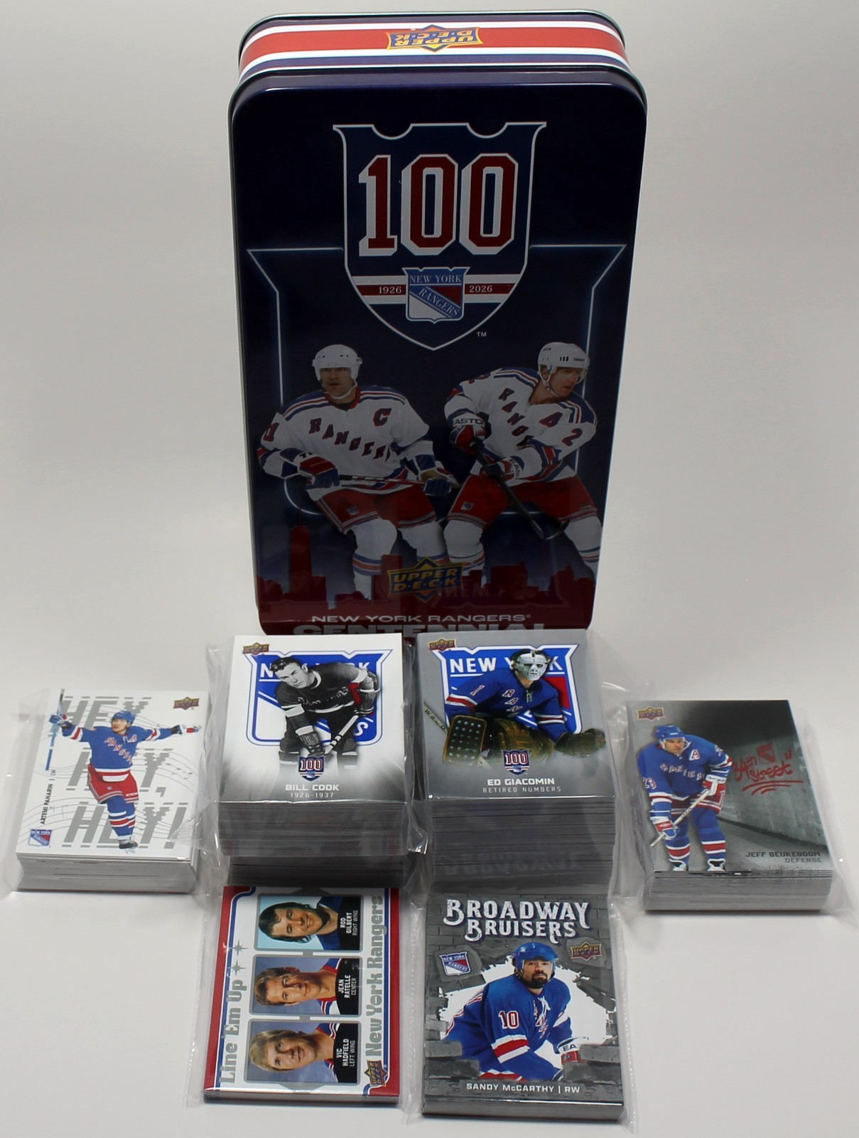 2025-26 UD New York  Rangers Centennial  Complete 300-Card Set w/ Inserts + Tin