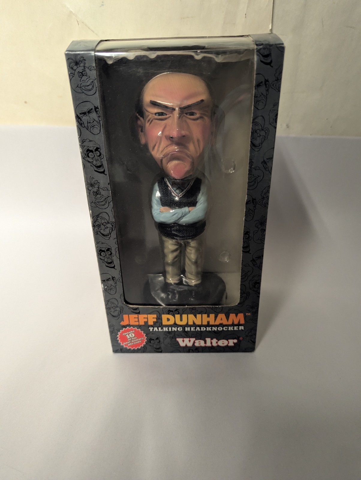NOS JEFF DUNHAM TALKING HEADKNOCKER / BOBBLEHEAD WALTER NECA  
