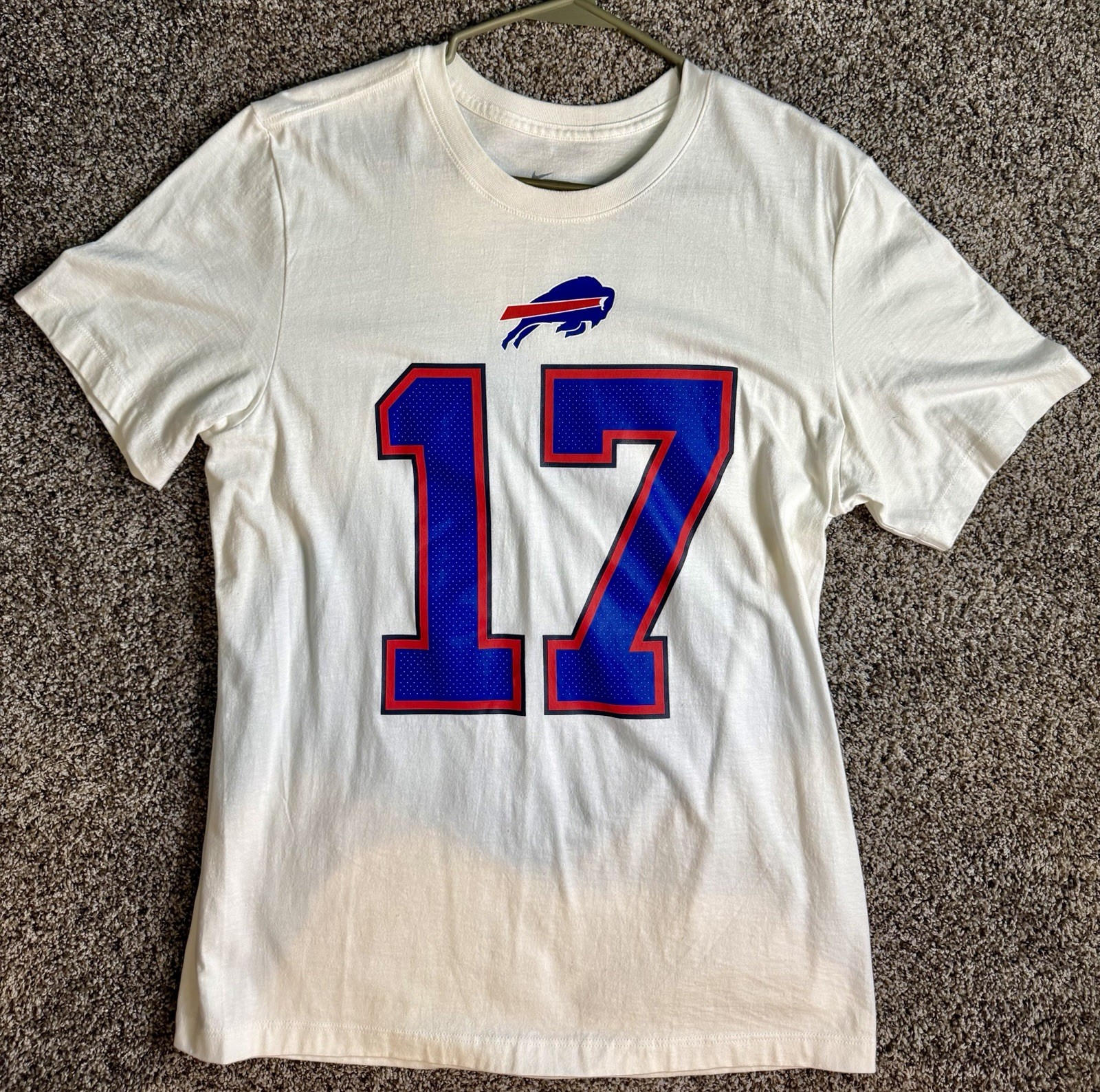 Nike Josh Allen #17 Buffalo Bills T-Shirt Mens Medium White NFL Football