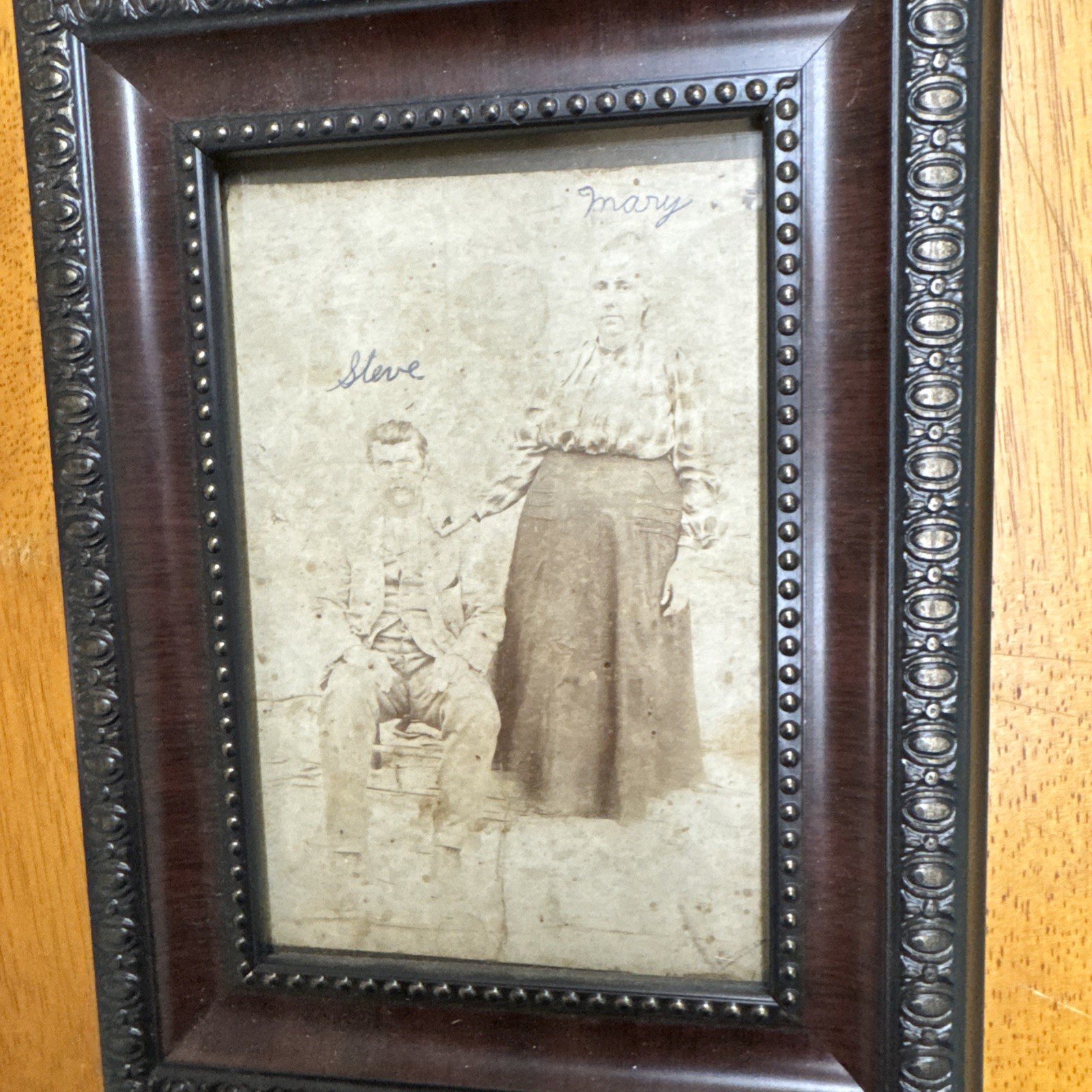 Vintage Antique Framed Portrait Photograph of a couple early 1900’s Vintage Antique Framed Portrait Photograph of a couple early 1900’s