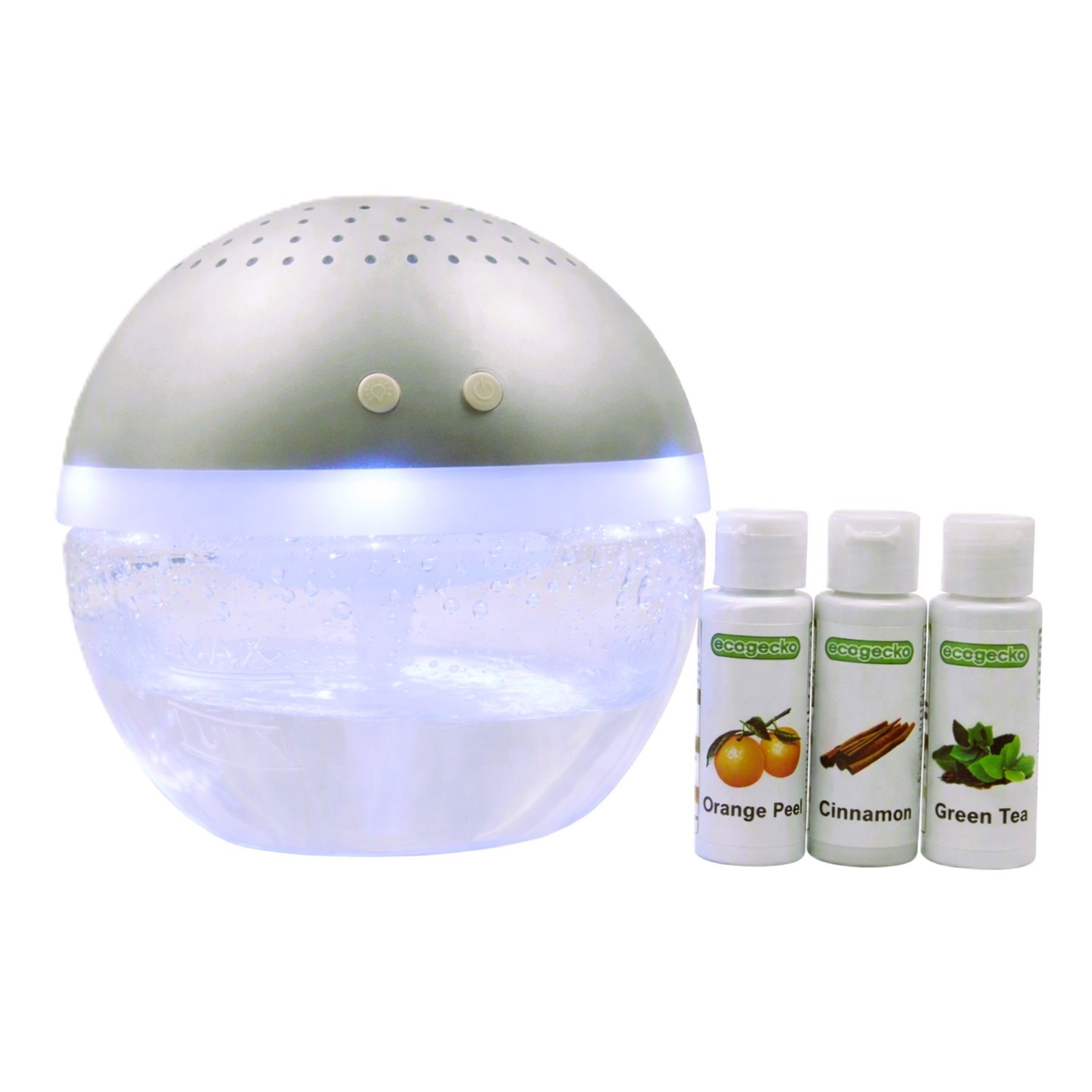 EcoGecko Light Up Air Revitalizer Aroma Diffuser with Orange Green Tea Cinnamon