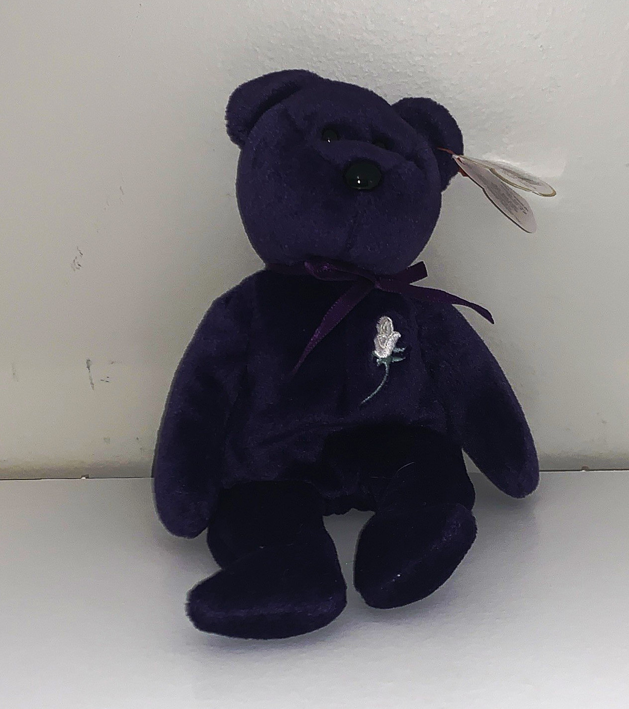 Ty Beanie Babies Princess Bear Purple Plush Beanbag Vintage 1997 Ty Beanie Babies Princess Bear Purple Plush Beanbag Vintage 1997