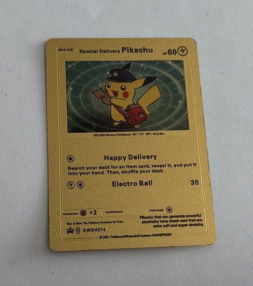 2021 Pokémon Special Delivery Pikachu Gold Foil    IN THE USA