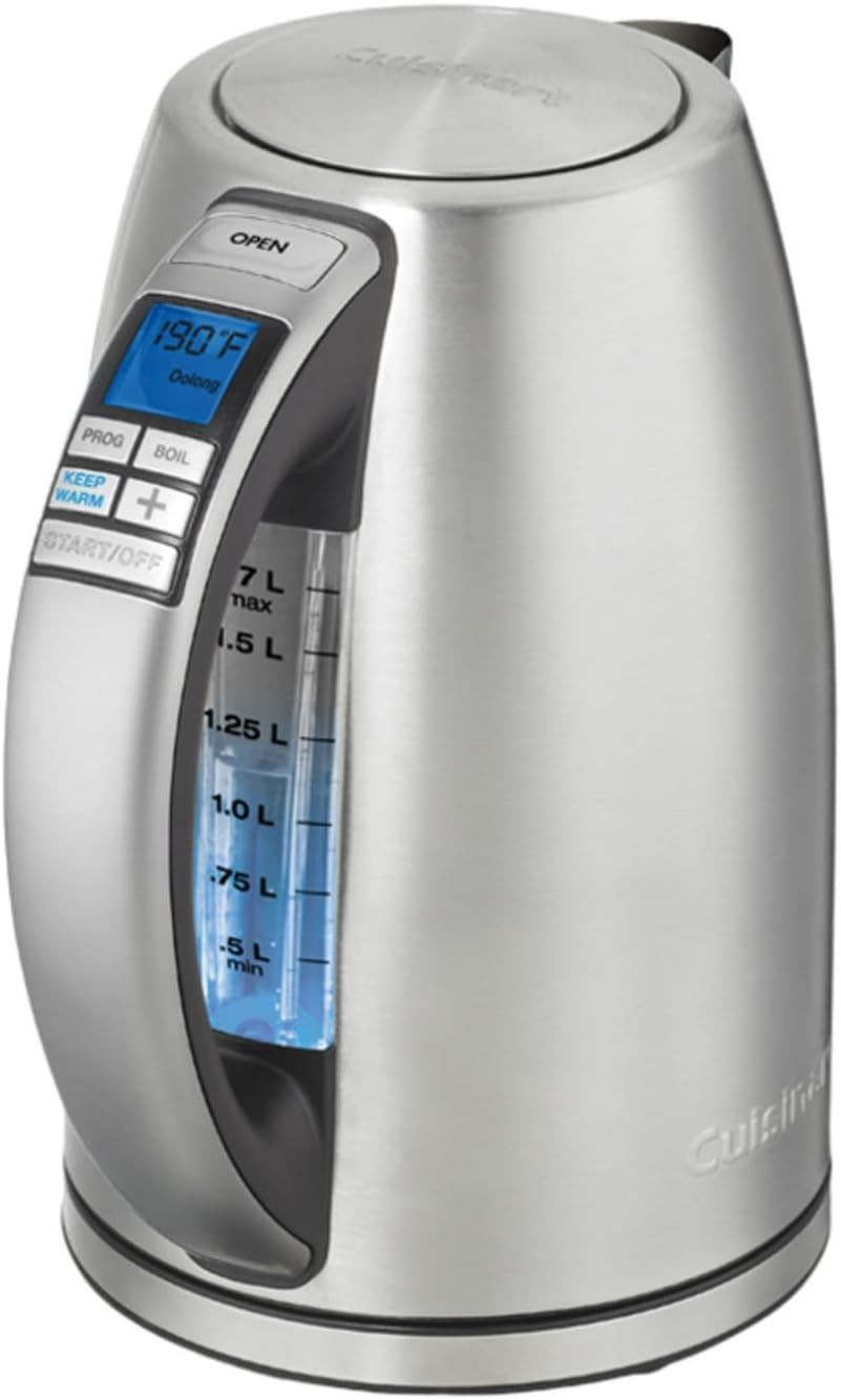 Cuisinart PerfecTemp 1.7L 1500W Stainless Steel Cordless Kettle With 6 Presets