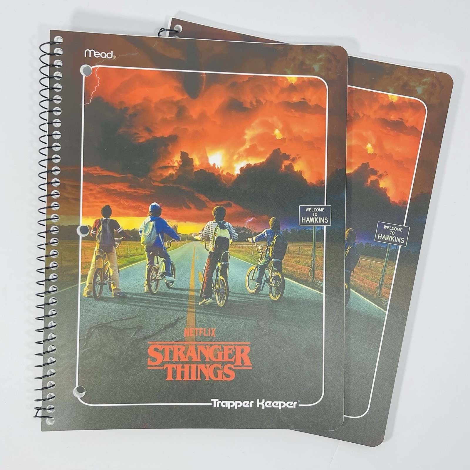 2 Pack Stranger Things Spiral Notebook College Ruled 80 Sheets Trapper Keeper