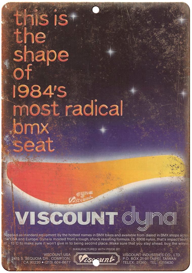 1984 Viscount Dyna - Metal Sign - Vintage Look Reproduction B54