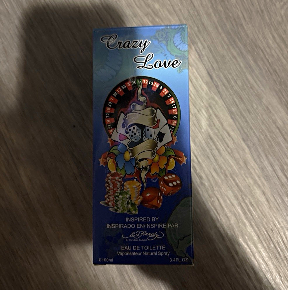 Ed Hardy Crazy Love Eau de Toilette Spray, Regular Size 3.4 fl oz