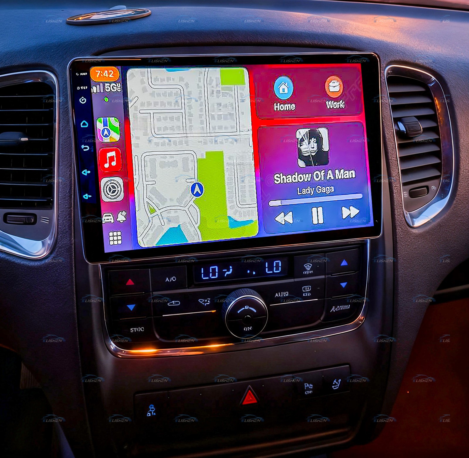 For 2011-2013 Dodge Durango Wifi CarPlay Car Radio GPS Stereo Android 15 2+32G