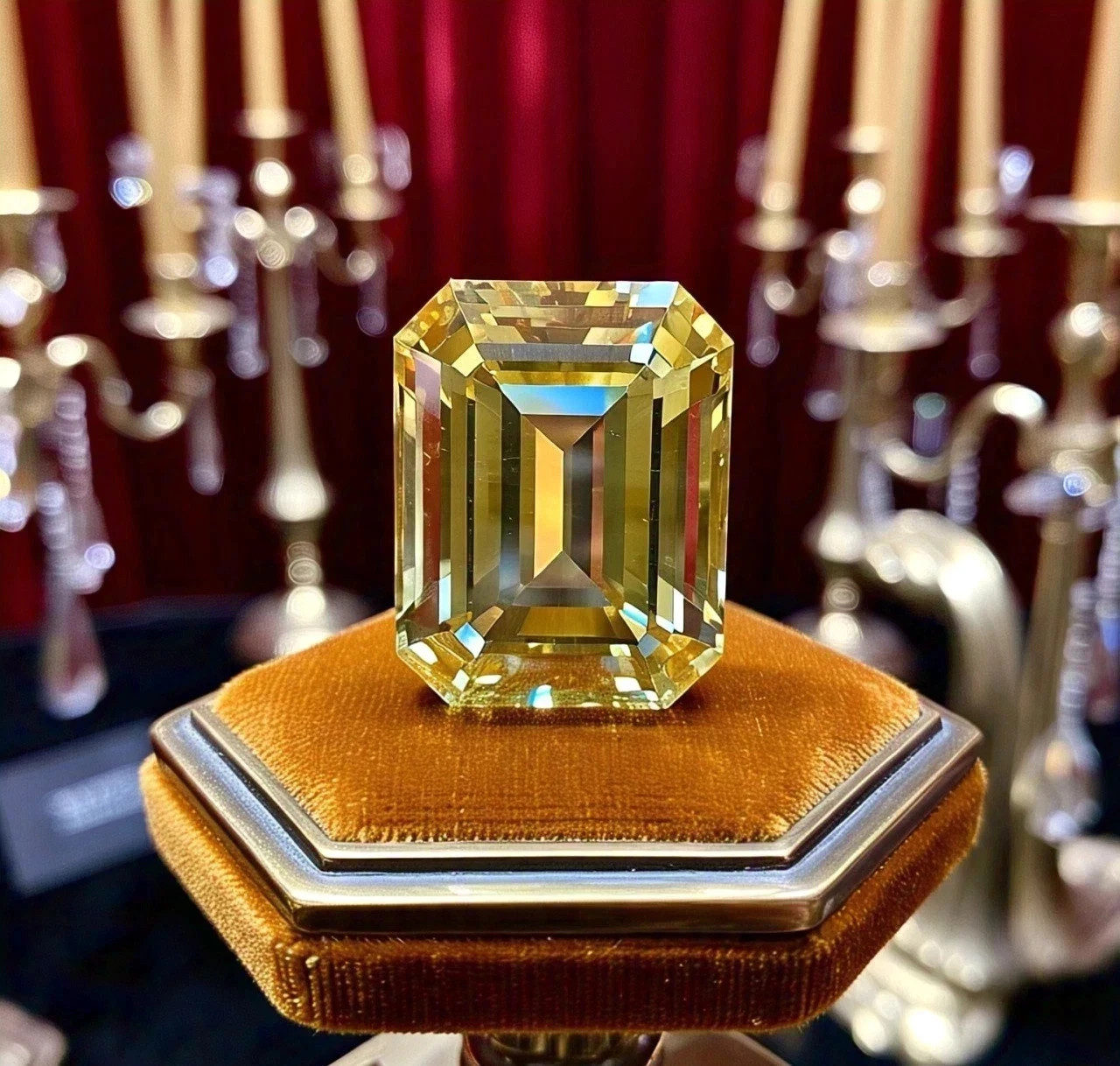 Premium 10.00 Ct Emerald Cut Loose Lab-Grown CVD Yellow Diamond VVS1 Certified