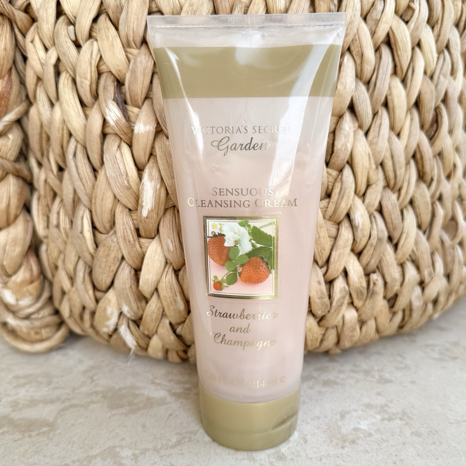 Vintage Victoria's Secret Garden Strawberries and Champagne Cleansing Cream