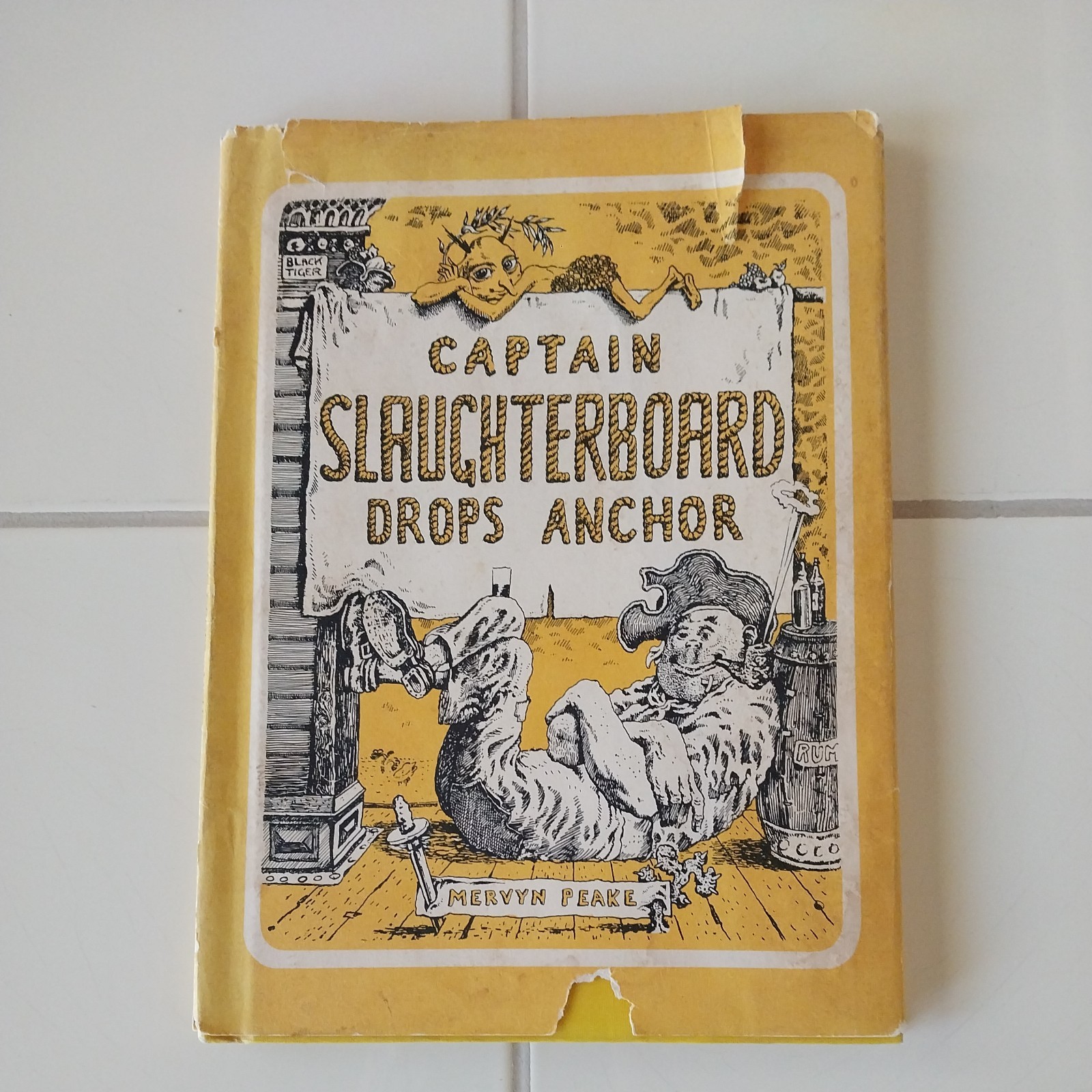 VTG 1939 Captain Slaughterboard Drops Anchor by Mervyn Peake 1st Edition, HC, DJ