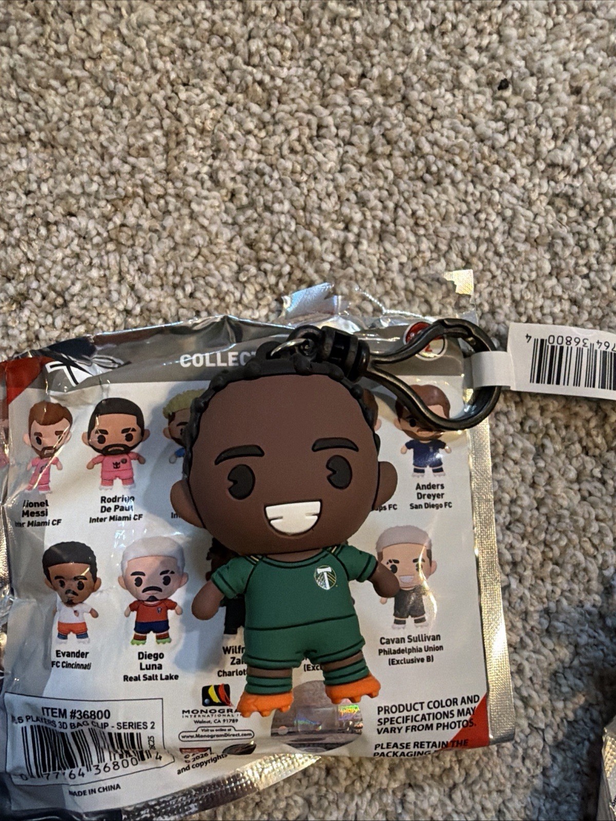 MLS Figural Bag Clip series 2 Diego Chara Portland Timbers