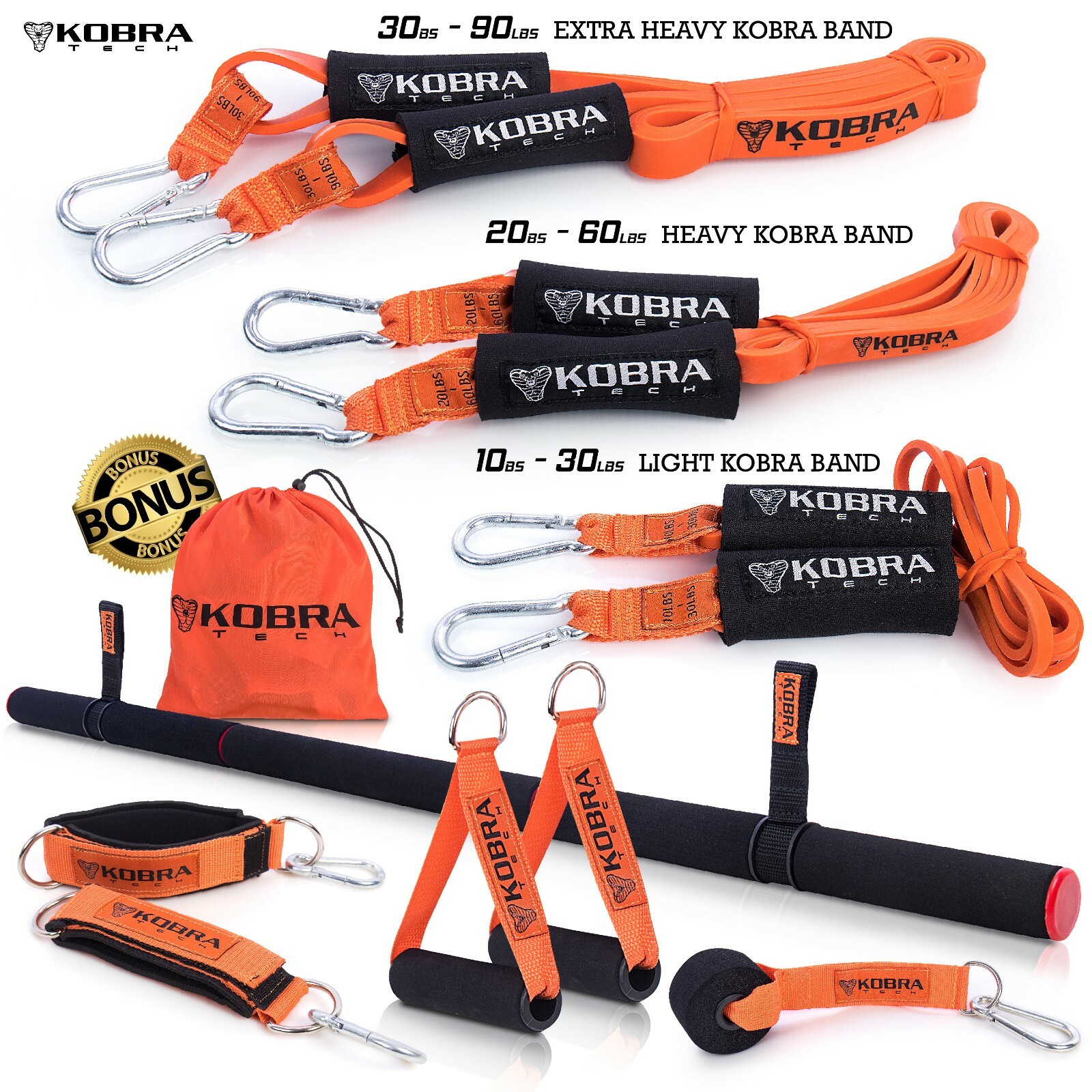 The Ultimate Premium Full-Workout Resistance Bands Set for Full Body Workouts