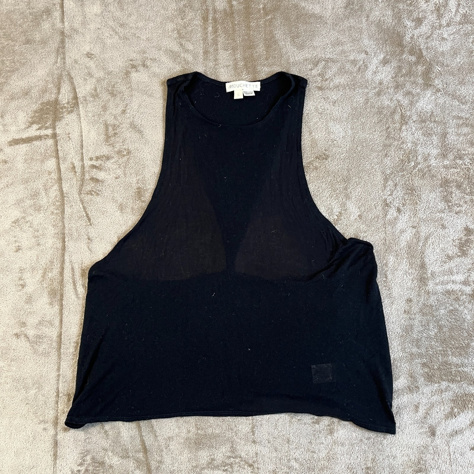 Mouchette Womens Solid Tank Top, Black, Small Mouchette Womens Solid Tank Top, Black, Small