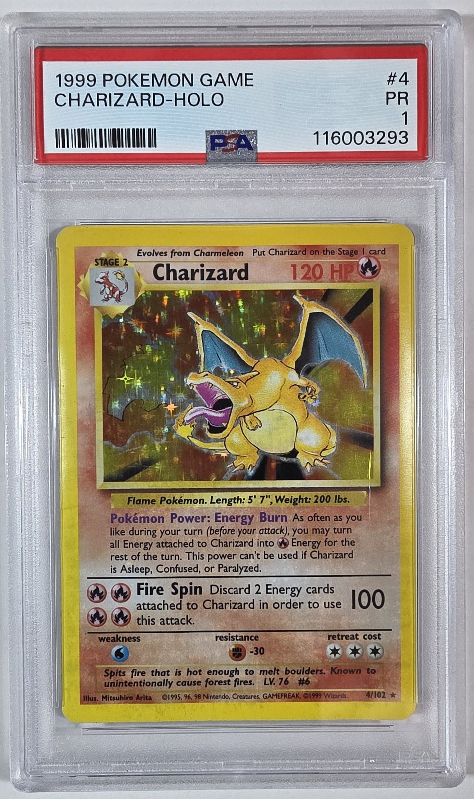 Charizard 4/102 Base Set Holo