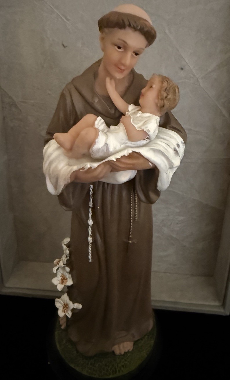 St. Anthony of Padua Devotional Statue 8.5” Italian Designs Luciana Collections