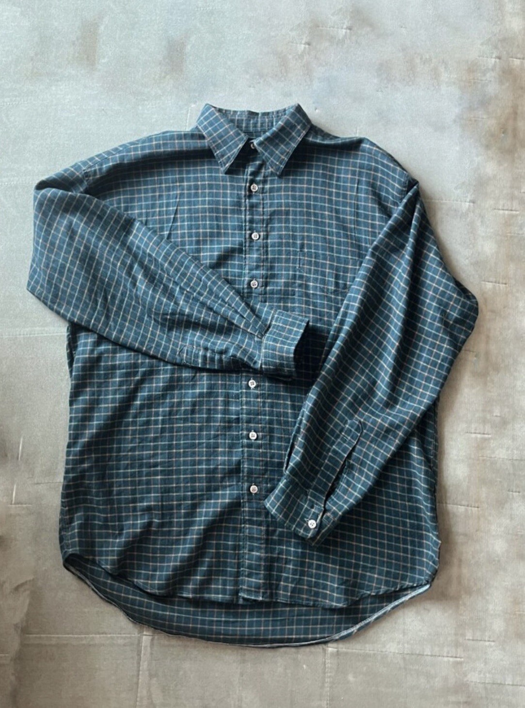 Paul Stuart Viyella Wool and Cotton Plaid Shirt Ireland Vintage Paul Stuart Viyella Wool and Cotton Plaid Shirt Ireland Vintage