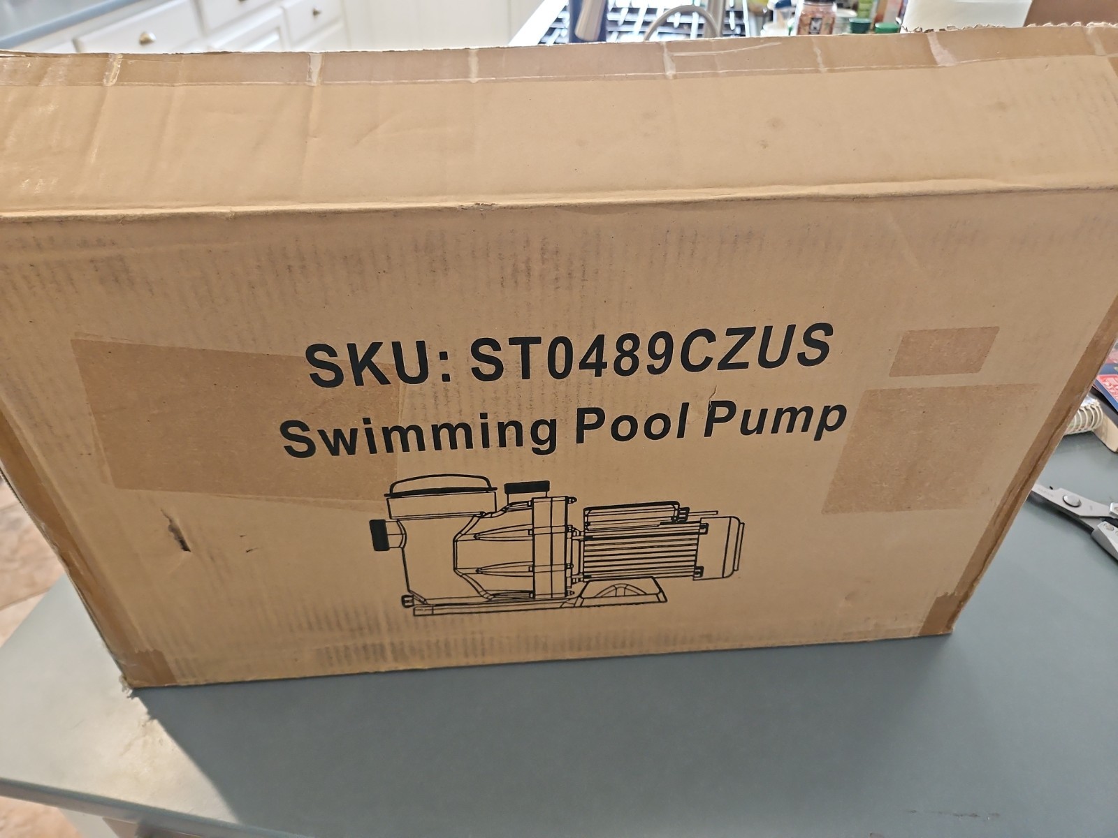Vevor 2 1/2 HP  Swimming Pool Pump w/ 2 Speed Motor Strainer Basket