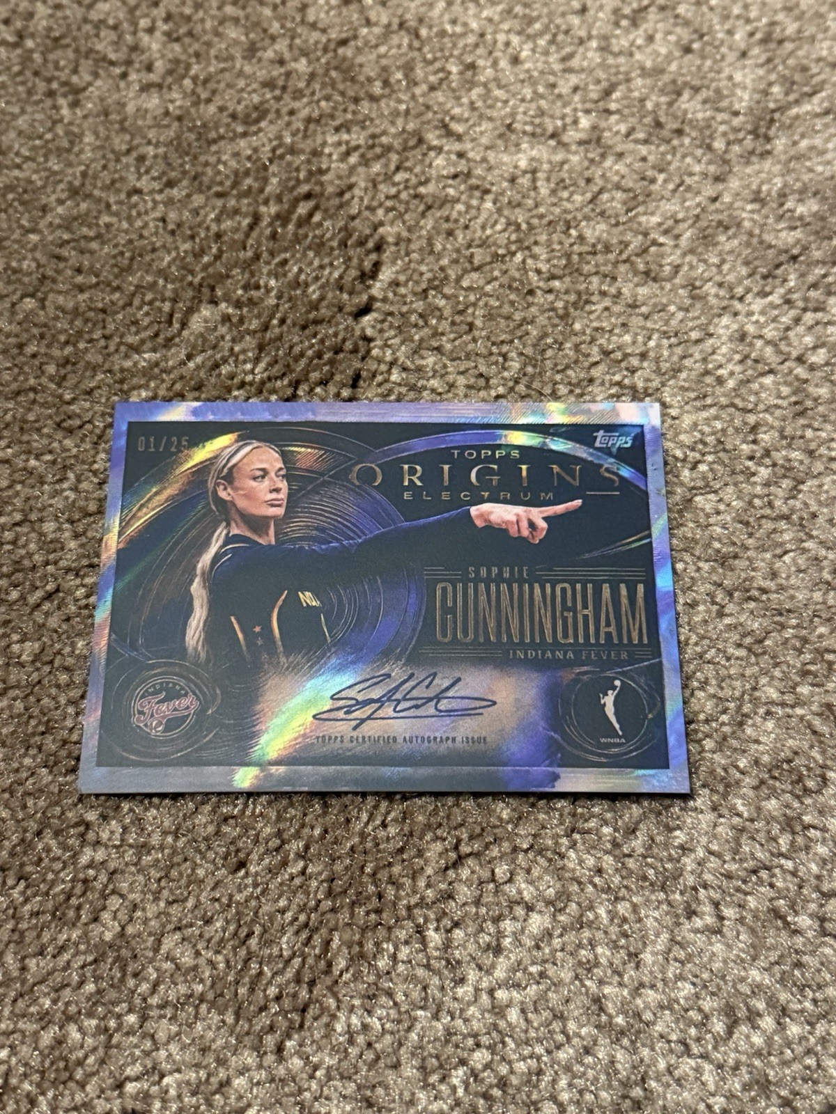 (1) Custom Sophie Cunningham Indiana Fever WNBA Card
