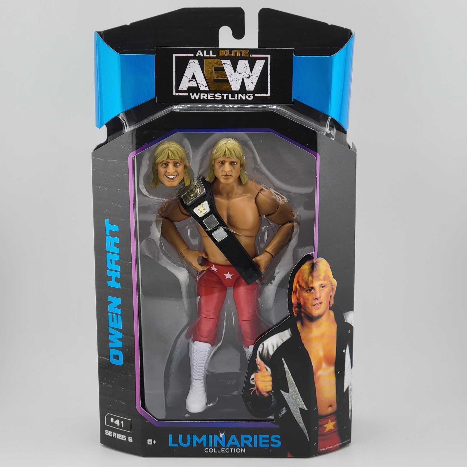 AEW Luminaries Collection Owen Hart #41 Action Figure by Jazwares - New 2022 AEW Luminaries Collection Owen Hart #41 Action Figure by Jazwares - New 2022