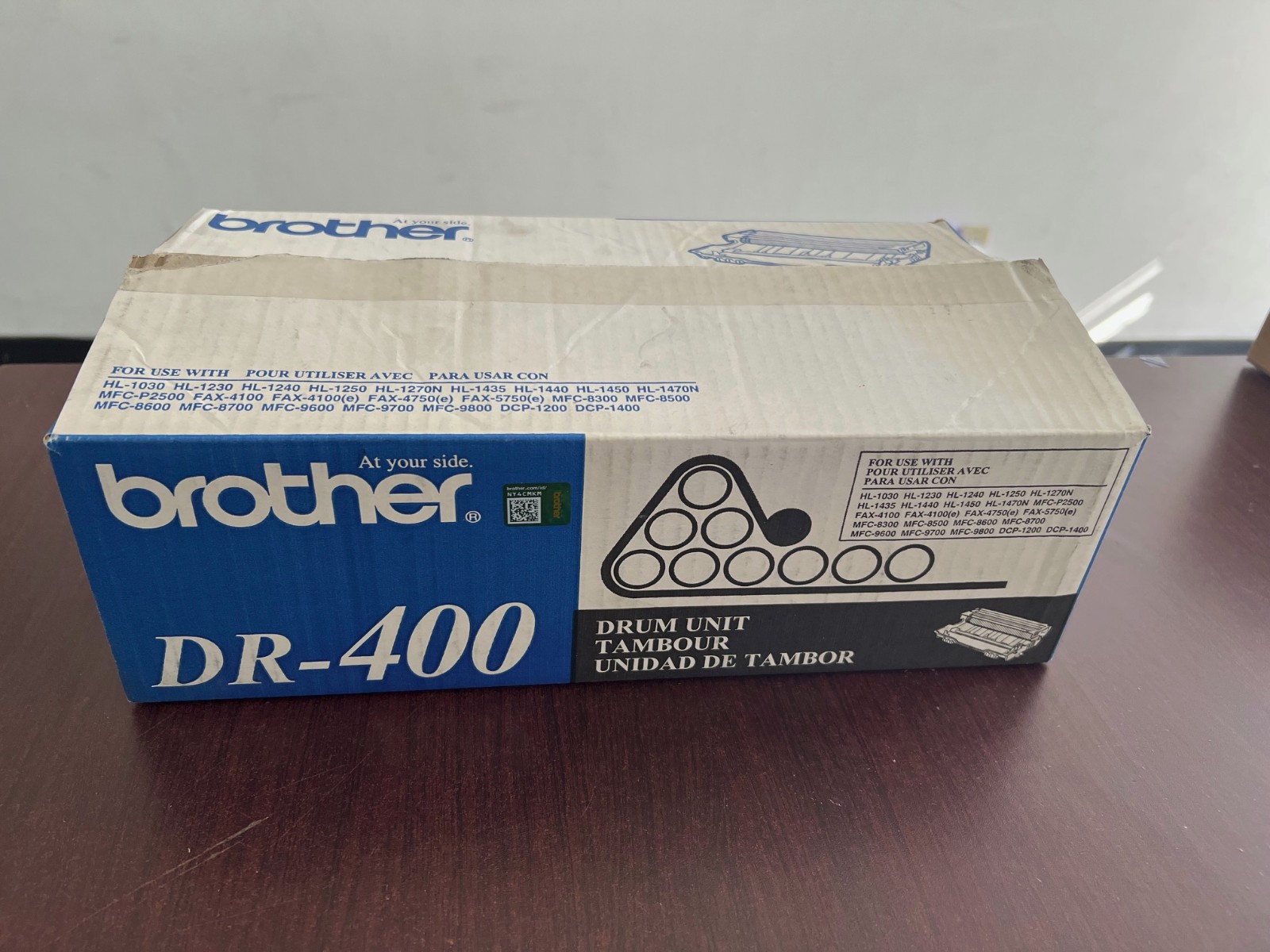 Genuine New Brother DR-400 DR400 Drum Unit Open Box Open Bag, Never Used