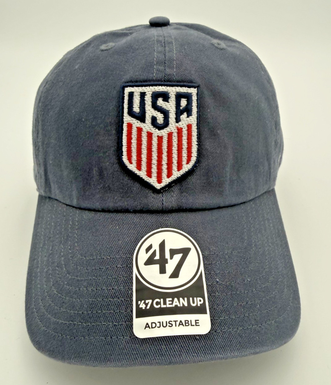 USA Soccer \'47 Clean Up Hat USMNT Navy Adjustable Strapback Cap New USA Soccer \'47 Clean Up Hat USMNT Navy Adjustable Strapback Cap New