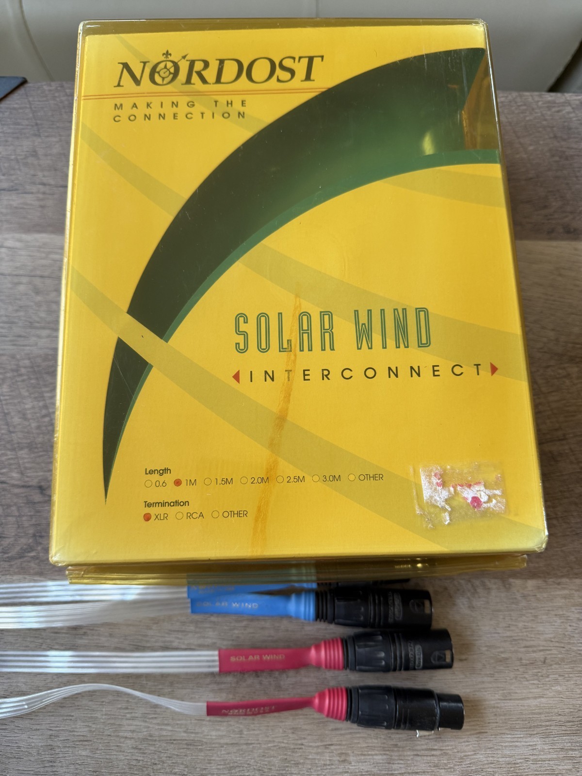 Nordost Solar Wind 1m XLR cables, male to female