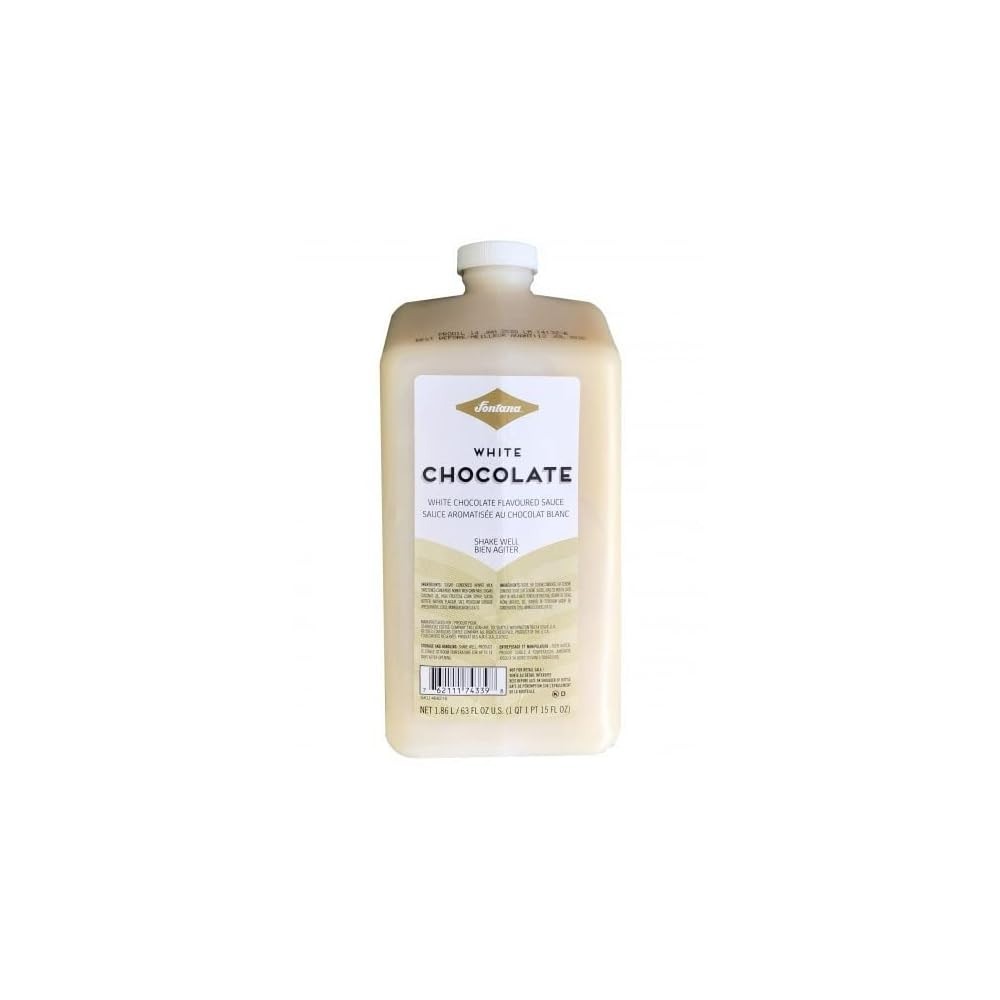 FONTANA White Chocolate Mocha Sauce - Baking, Frappuccino, Coffee (63 oz Bottle)