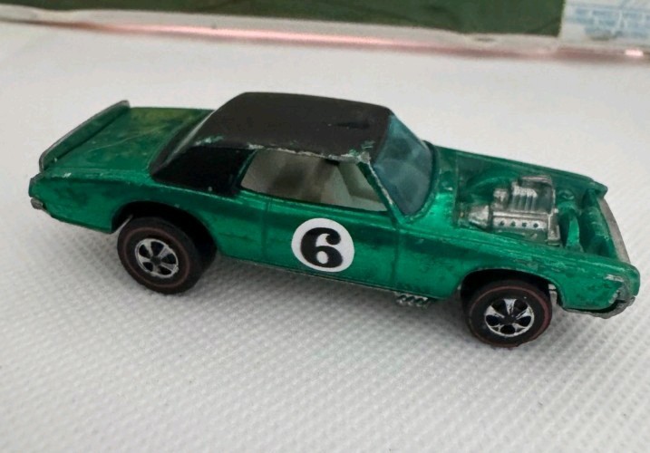 Vintage 1969 Hot Wheels Redline TNT Bird, Hong Kong, Green 