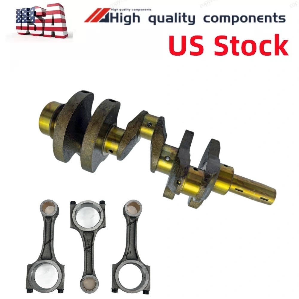 3TNV80 crankshaft+3pcs connecting rod for Yanmar 3TNV80F Engine 119E10-21700
