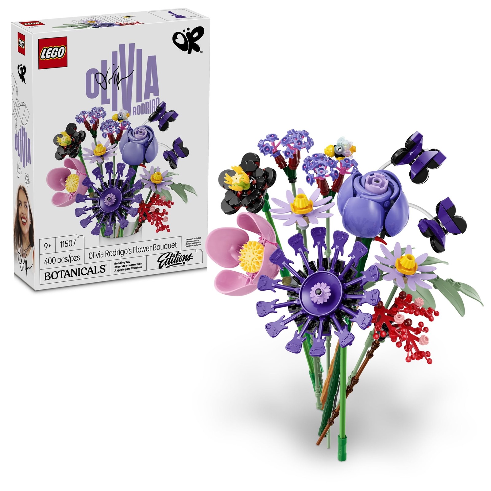 LEGO Olivia Rodrigo Flower Bouquet 11507 Botanical Building Set Music Gift