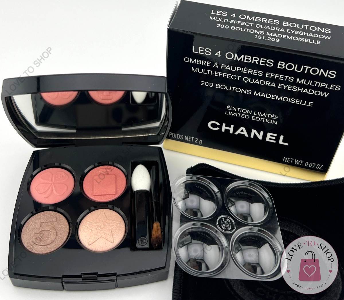 Chanel Les 4 Ombres Eyeshadow - 209 BOUTONS MADEMOISELLE Limited Edition