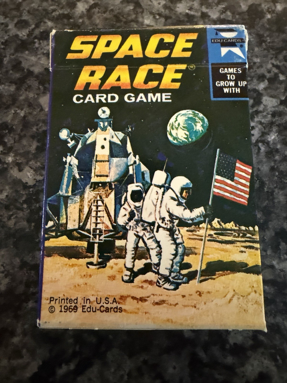 Vintage, 1969, Space Race Card Game by Edu-Cards. Great Condition. Fun Game.