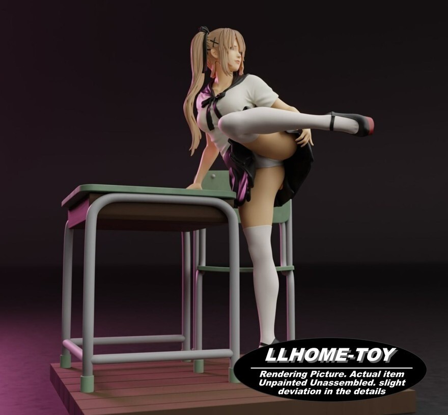 1/6 Scale hot Marie Rose kick Resin 3d Print Model kit Unpainted statue Figure