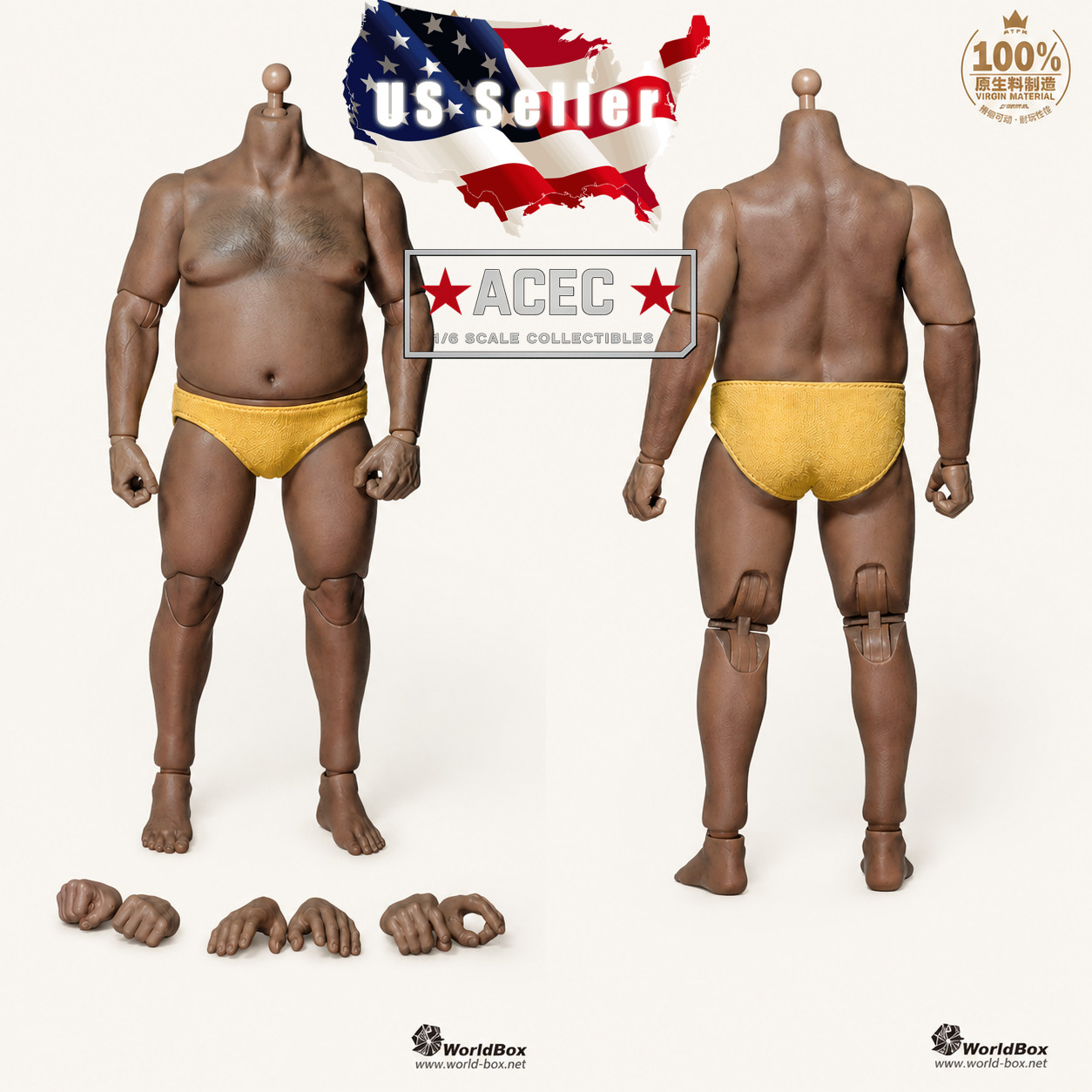 WorldBox AT018 1/6 Plump Male Durable Body 12