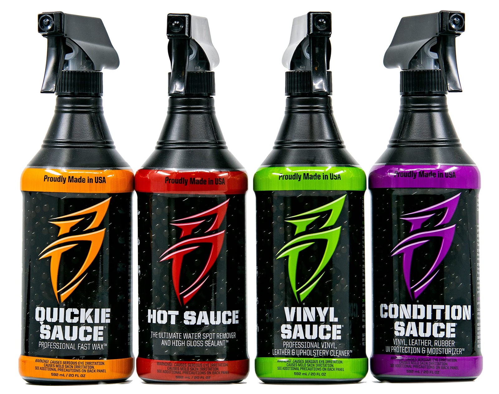 Bling Sauce Boat Essentials Cleaning & Detailing Kit, 4-Pack, 20 oz Medium 