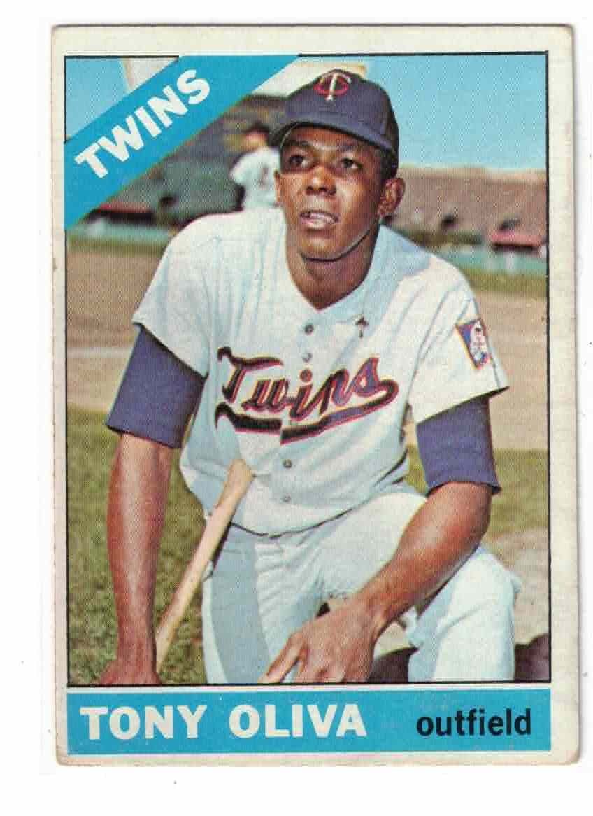 1966 Topps #450, Tony Oliva, Minnesota Twins, VGEX, No Creases